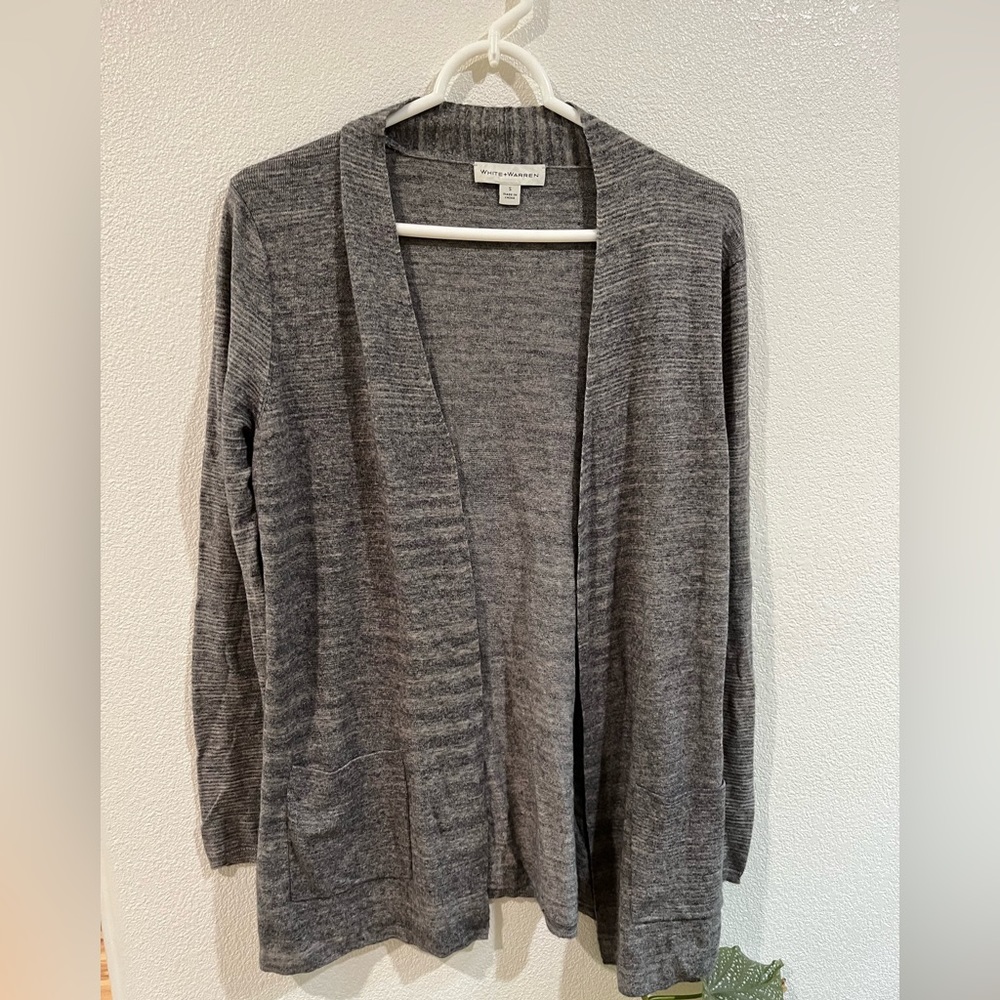 White + warren alpaca cardigan